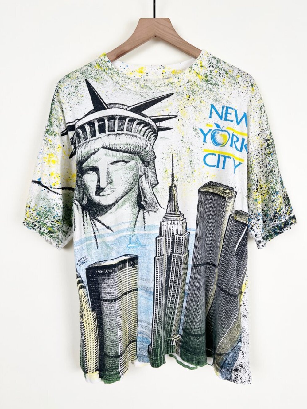 Vintage 1990s Single Stitch New York City Souvenir Tee Graphic Tourist T-Shirt